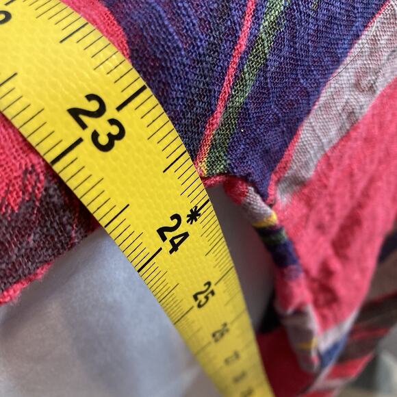 Made in Italy Women's‎ Colorful Abstract Cotton Tunic Top Est. Size 2X Vibrant - Picture 4 of 10